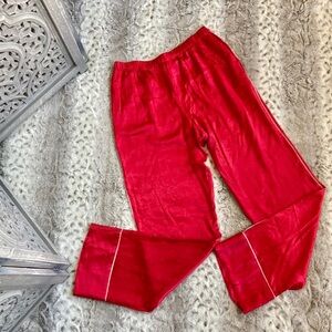 Victoria’s Secret polka dot pajama pants medium satin Lovecore Valentine’s Day